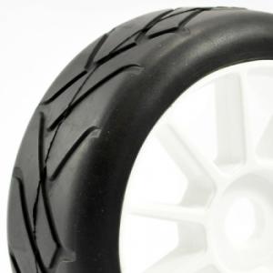 Fastrax 1/8Th Premounted Slick Tyres Grid Iron/10 Spoke