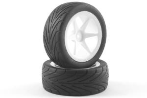 Fastrax 1/10th Mounted Buggy Tyres Lp 'Arrow' Front