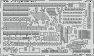 1/350 Tirpitz detail set part 1 for Trumpeter kit