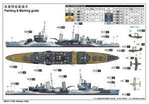 Trumpeter 1/700 HMS Belfast 1942