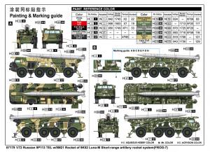 Trumpeter 1/72 P113TELw/9M21 Rocket of 9K52 Luna-M