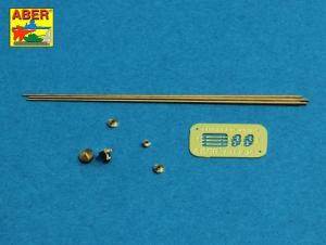 Aber 1/35 German 2m aerials with rings (Version A x2 & version B x1)