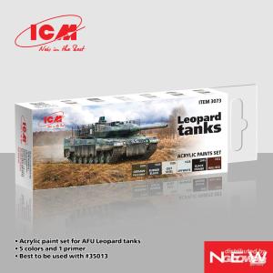 ICM Acrylic paint set for Leopard tanks