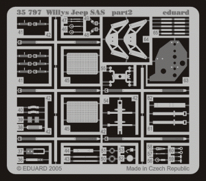 Eduard 1/35 Willys Jeep SAS Detail set for Tamiya kit