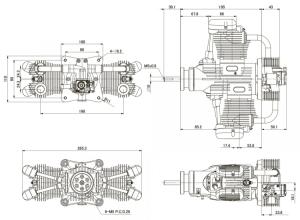 FG-120TS Twin 4-Cycle Gas Engine