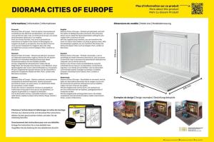 Heller 1/24 Diorama Cities of Europe, diorama-alusta autoille