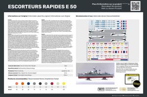 Heller 1/400 Escorteurs Rapides E 50 Twinset