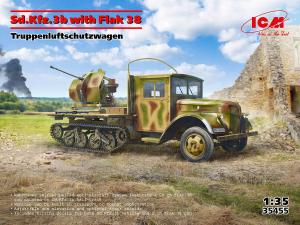 ICM 1/35 Sd.Kfz.3b with Flak 38 AA Gun