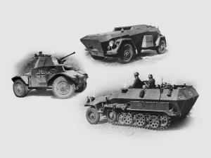 ICM 1/35 Wehrmacht Armored Vehicles set