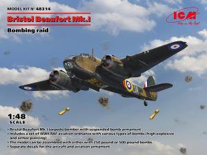 ICM 1/48 Bristol Beaufort Mk.I. Bombing raid