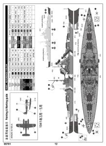 Ilovekit 1/700 Bismarck Battleship with detail set