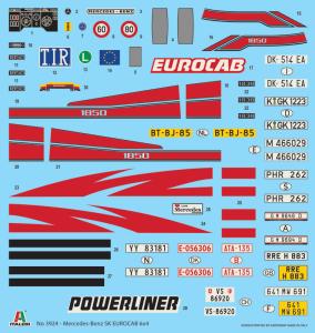 Italeri 1:24 Mercedes-Benz SK Eurocab 6x4