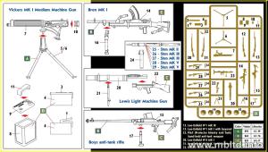 Masterbox 1:35 British infantry weapons, WWII era