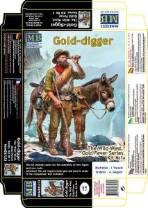 Masterbox 1/35 Gold-digger. Gold Fever Series. Kit #1