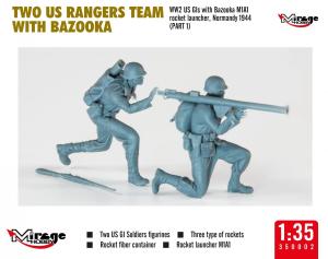 Miragehobby 1/35 US Rangers team with bazooka (2 figures)