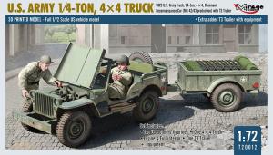 Miragehobby 1:72 U.S. Army 1/4-TON, 4x4 TRUCK