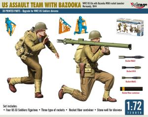 Miragehobby 1/72 US Assault Team with Bazooka