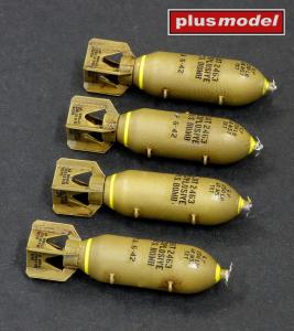 Plusmodel 1/48 Bombs 250 lb (4 pcs)