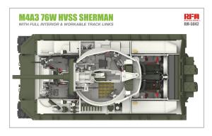 Ryefield 1/35 M4A3 76W HVSS Sherman w/full interior