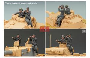 Ryefield 1/35 Observation German tank man and captain(2 resin figures)