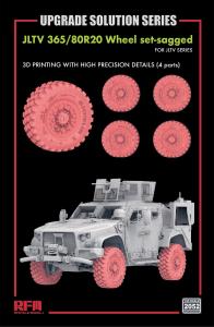 Ryefield 1/35 Sagged Wheel set for JLTV (3D printed)