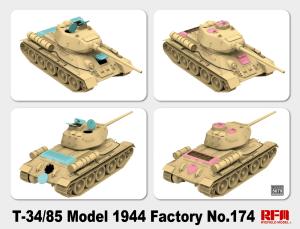 Ryefield 1/35 T-34/85 Model 1944 Factory No.174