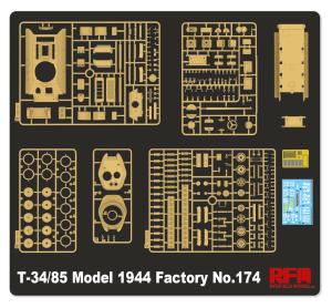 Ryefield 1/35 T-34/85 Model 1944 Factory No.174