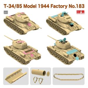 Ryefield 1/35 T-34/85 Model 1944 Factory No.183 (sisältää Suomi siirtokuvat)