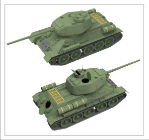 Ryefield 1/35 T-34/85 Model 1944 No.174 Factory