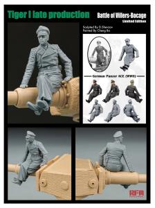 Ryefield 1/35 Tiger I Late Production Battle of Villers-Bocage with figure