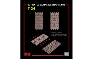 Ryefield 1/35 Workable track links for T-34 (3D printed )