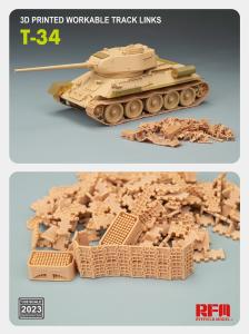 Ryefield 1/35 Workable track links for T-34 (3D printed )