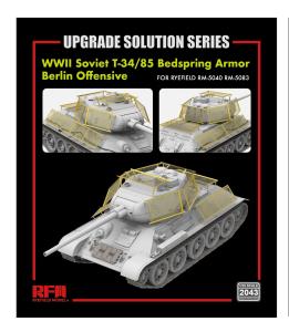 Ryefield 1/35 WWII Soviet T-34/85 Bedspring Armor (Berlin Offensive) for 5083