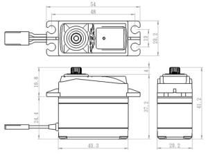 SH-1290MG Plus Servo 5Kg 0,05s Alu Coreless Metal Gear