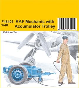 Specialhobby 1/48 RAF Mechanic with Accumulator Trolley