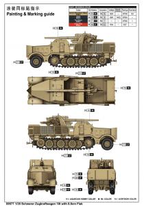 Trumpeter 1/35 Schwerer Zugkraftwagen 18 t with 8.8cm Flak