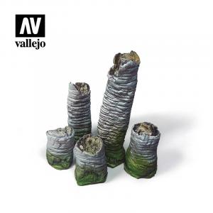 Vallejo 1/35 Broken Palm Trunks (5pcs)