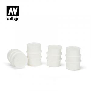 Vallejo 1/35 Civilian Fuel Drums set (4pcs)