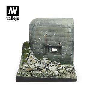 Vallejo 1/35 Diorama Base WWII Bunker 8x8x8cm