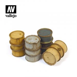 Vallejo 1/35 German Fuel Drums set #1 (4pcs)