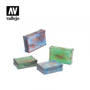 Vallejo 1/35 Metal Suitcases (4 pcs)