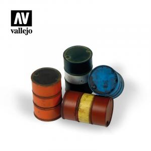 Vallejo 1/35 Modern Fuel Drums set (4 pcs)