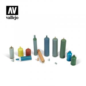 Vallejo 1/35 Modern Gas Bottles set (11 pcs)