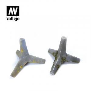 Vallejo 1/35 Trident Anti-Tank Obstacle (2 pcs)