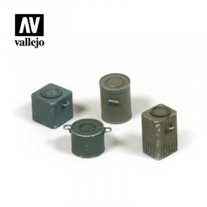 Vallejo 1/35 WWII German Food Containers (4 pcs)