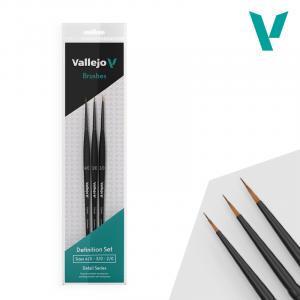 Vallejo Brush definition set synthetic hair (4,0/3,0/2,0)