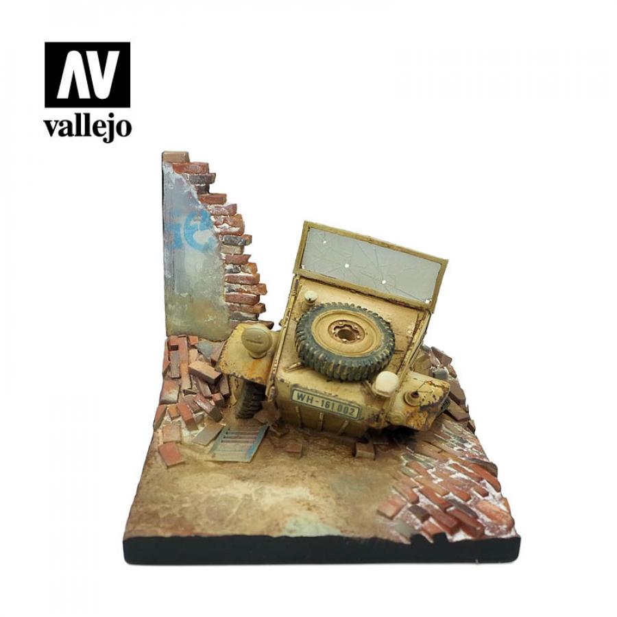 1/35 Diorama Base, Kubelwagen Front 7x7x6cm 