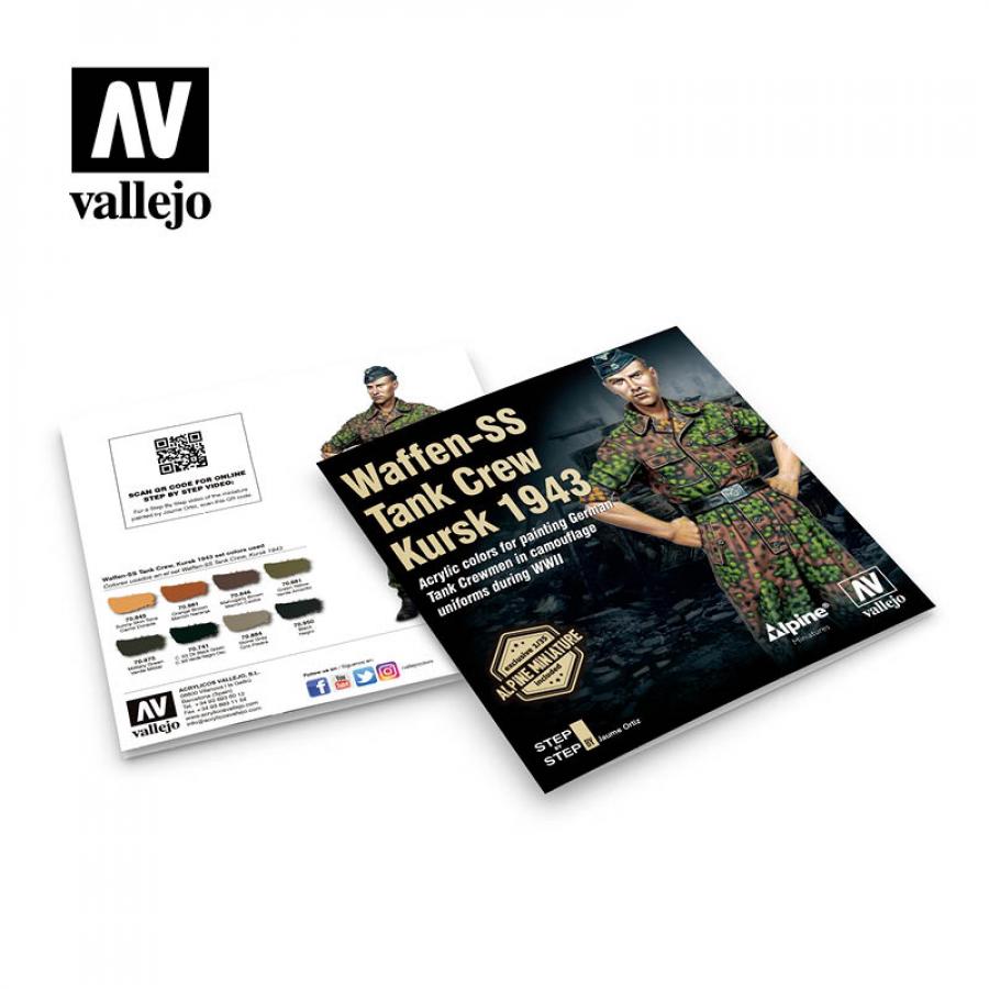 Waffen-SS Tank Crew 1943, Model color paint set 8x17ml