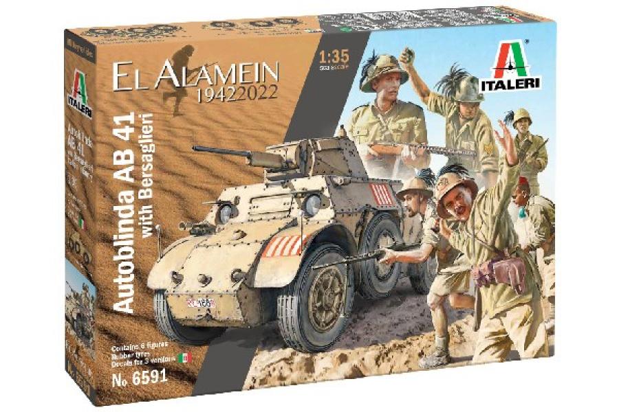 Italeri 1:35 AB 41 with Bersaglieri Italian Infantry