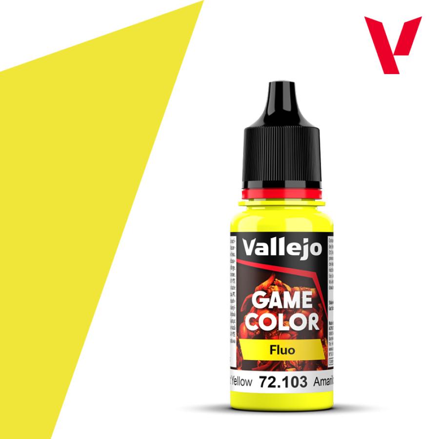 101: Vallejo Game Color Fluorescent Yellow 18ml